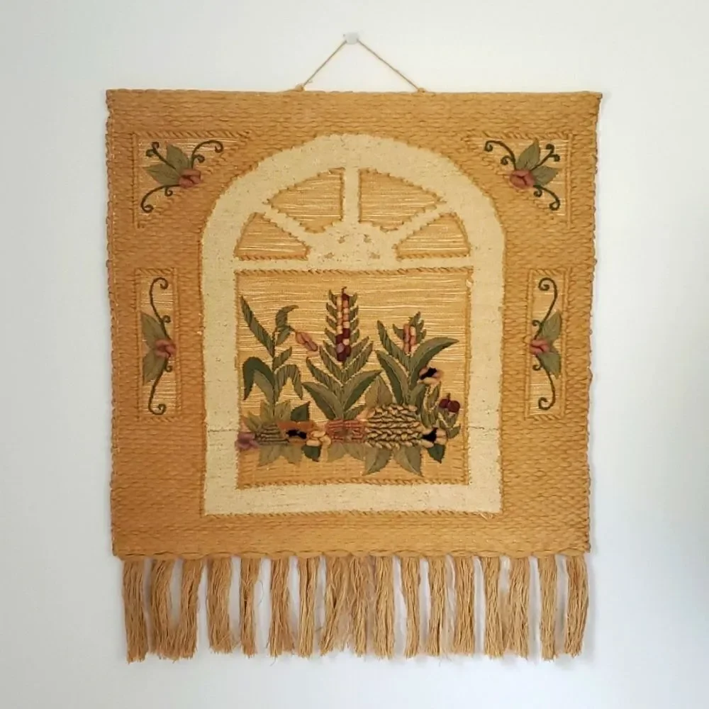 ICA 1990 Hand Woven Wall Tapestry